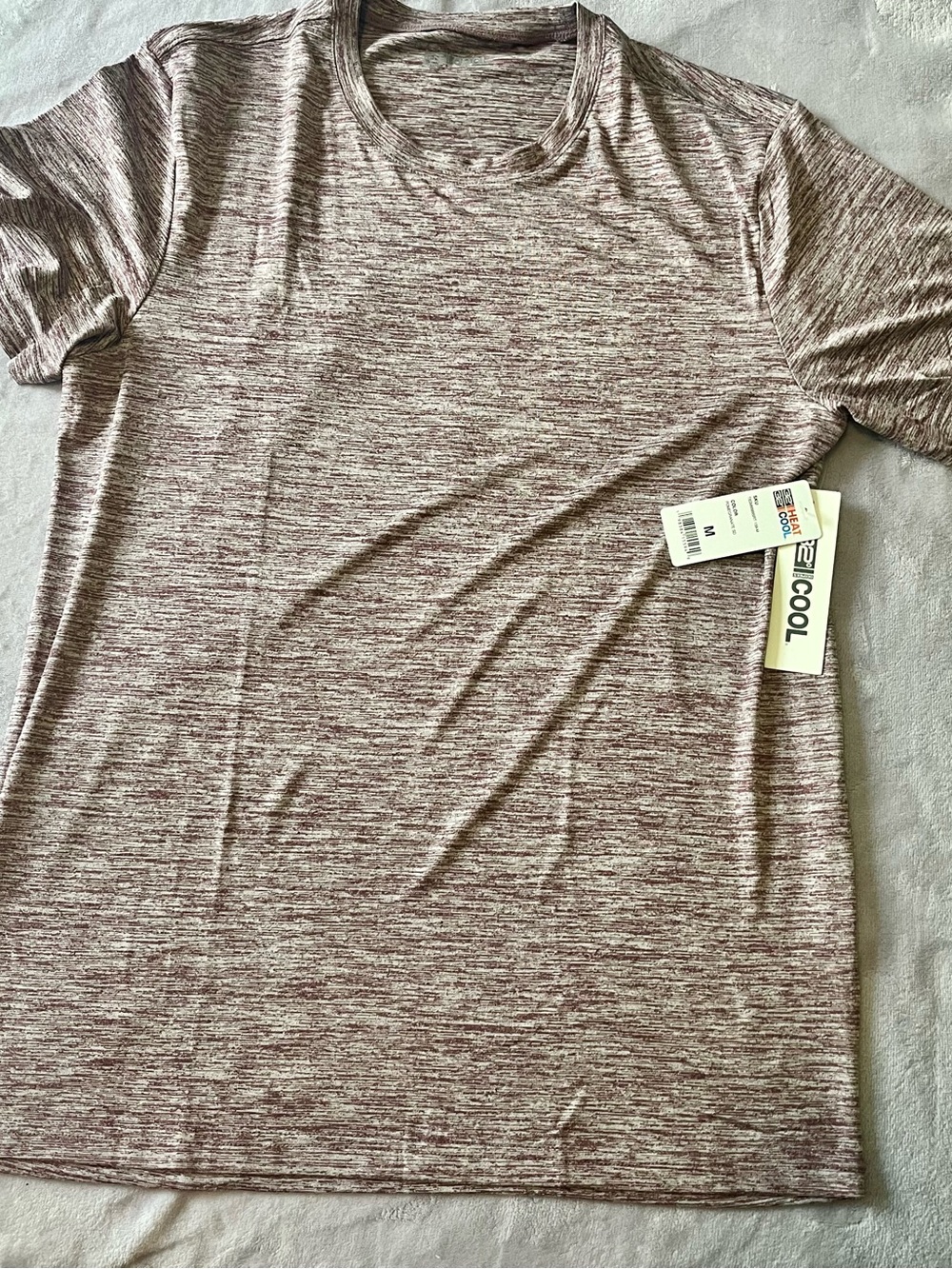 Heathered Maroon Crew Neck Tee